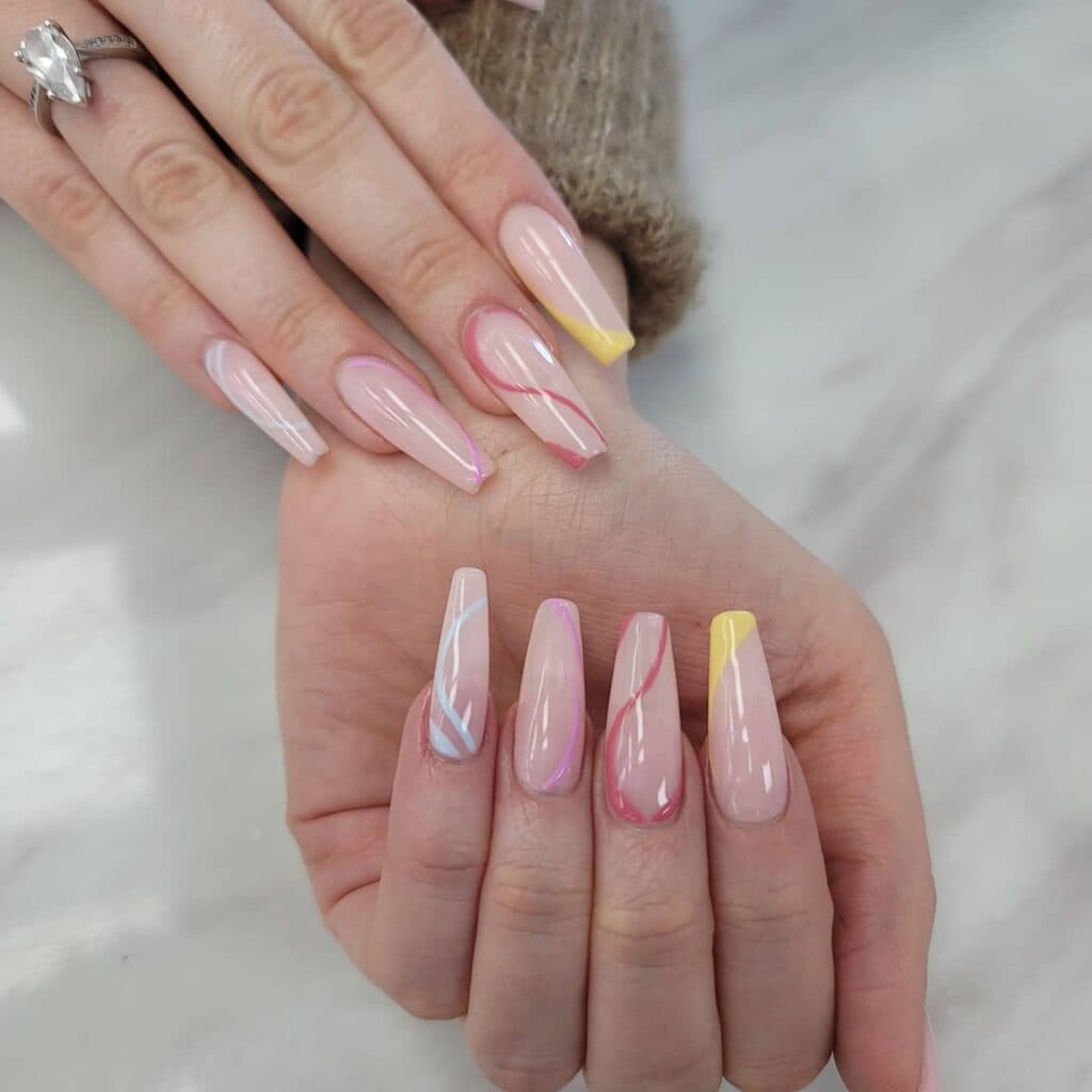Acrylic nail design in Lone Tree